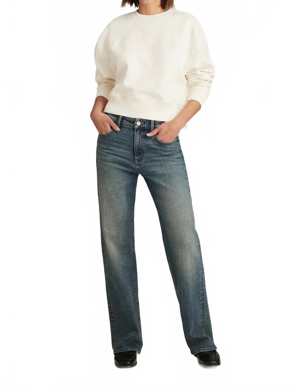 NEW MAVI taylor straight jeans in mid used